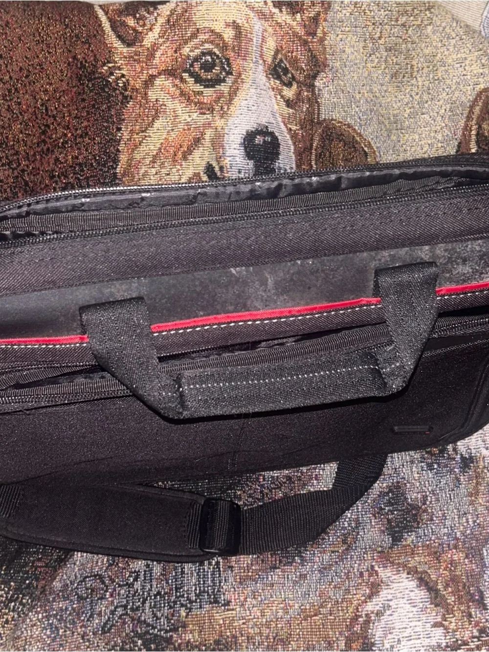 Black Men's Laptop Briefcase Shoulder Bag